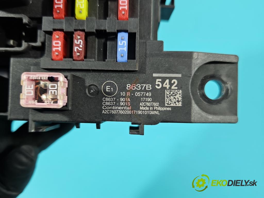 Mitsubishi ASX 2010-2021 1.6 16V 117 hp manual 86 kW 1590 cm3 5- skříňka pojistková 8637B542 (Pojistkové skříňky)