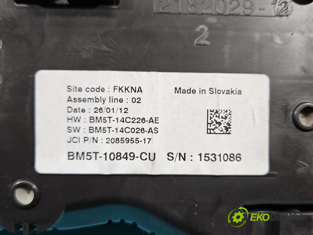 Ford C-Max II 2010-2019 1.6 tdci 116 HP manual 85 kW 1560 cm3 5- prístrojovka/ budíky BM5T-14C226-AE (Prístrojová doska)
