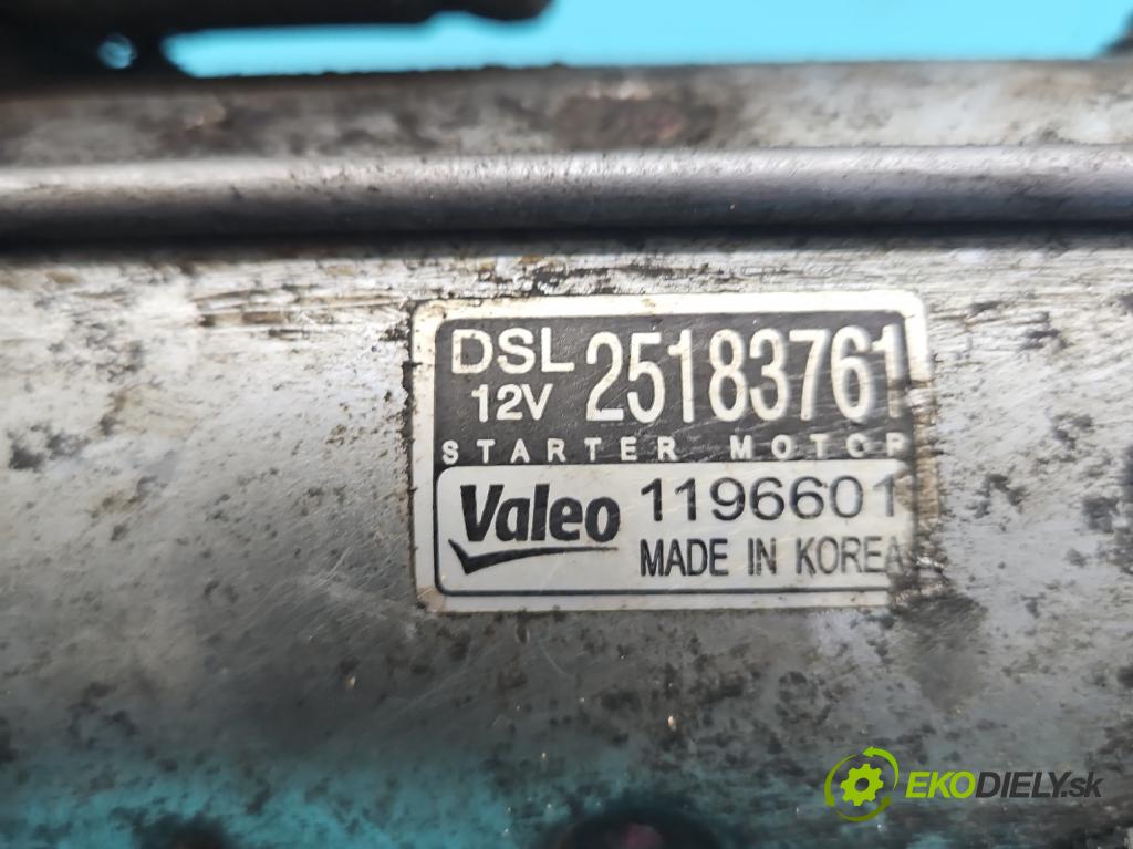 Chevrolet Orlando 2.0 VCDI 163 HP manual 120 kW 1998 cm3 5- štartér 1196601 (Štartér)