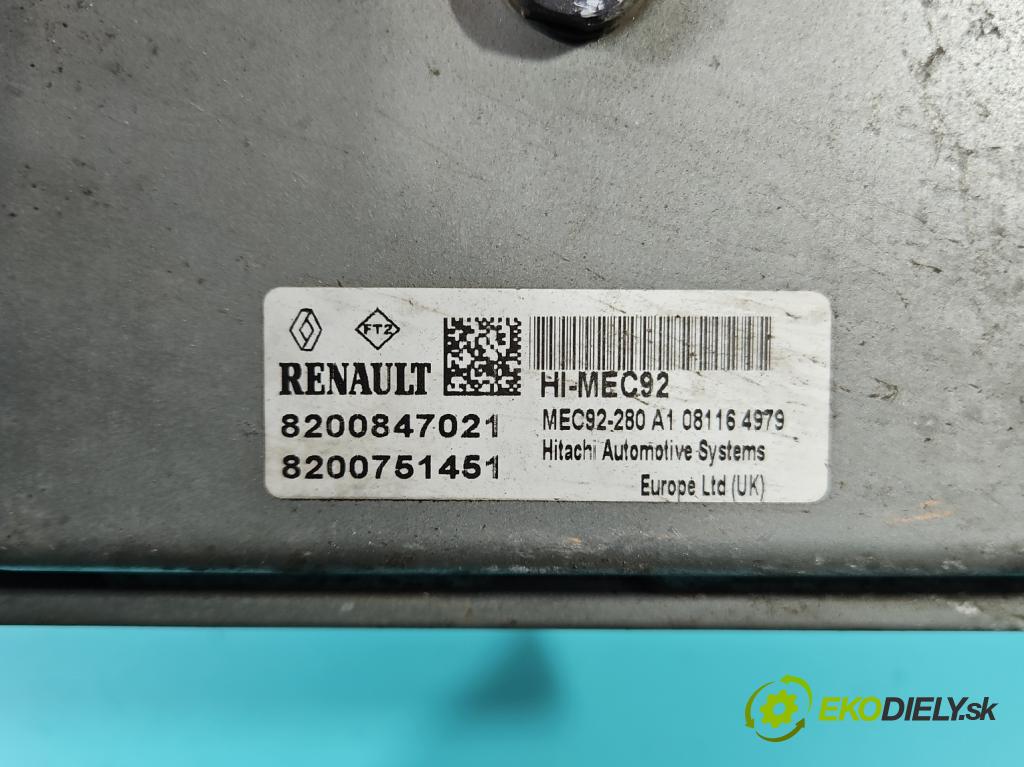 Renault Laguna III 2007-2015 2.0 16V 140 HP manual 103 kW 1997 cm3 5- riadiaca jednotka motora 8200847021