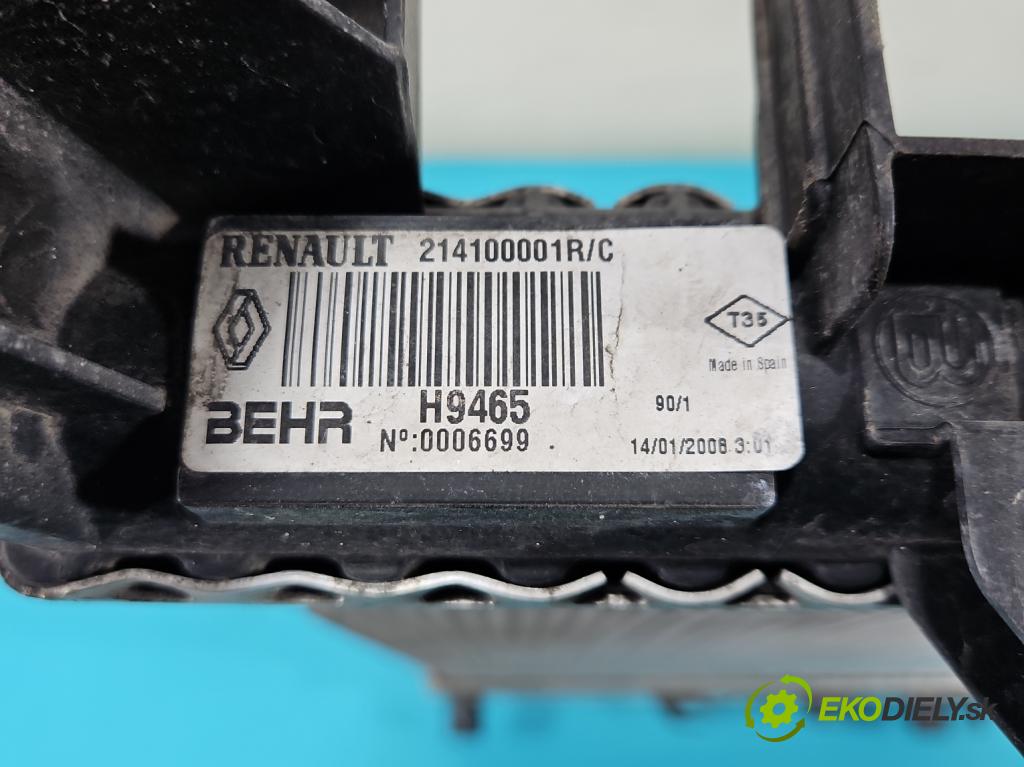 Renault Laguna III 2007-2015 2.0 16V 140 hp manual 103 kW 1997 cm3 5- Chladič vody 214100001R/C (Chladiče vody)