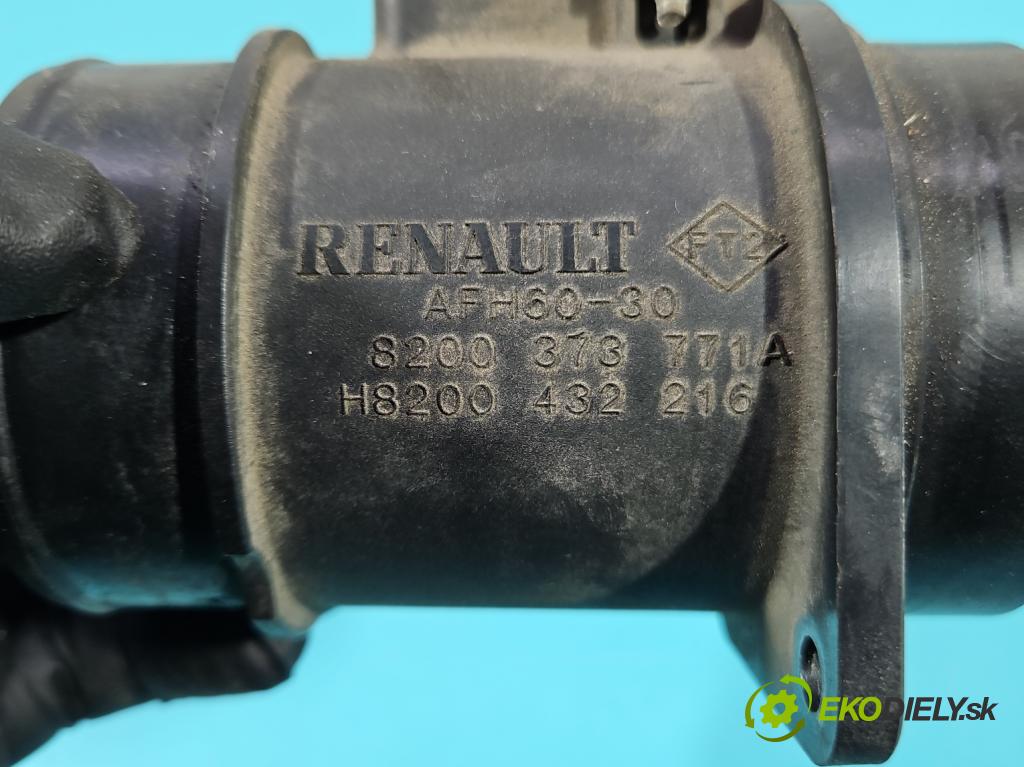 Renault Laguna III 2007-2015 2.0 16V 140 HP manual 103 kW 1997 cm3 5- průtokoměr: AFH70M-38 (Váha vzduchu)