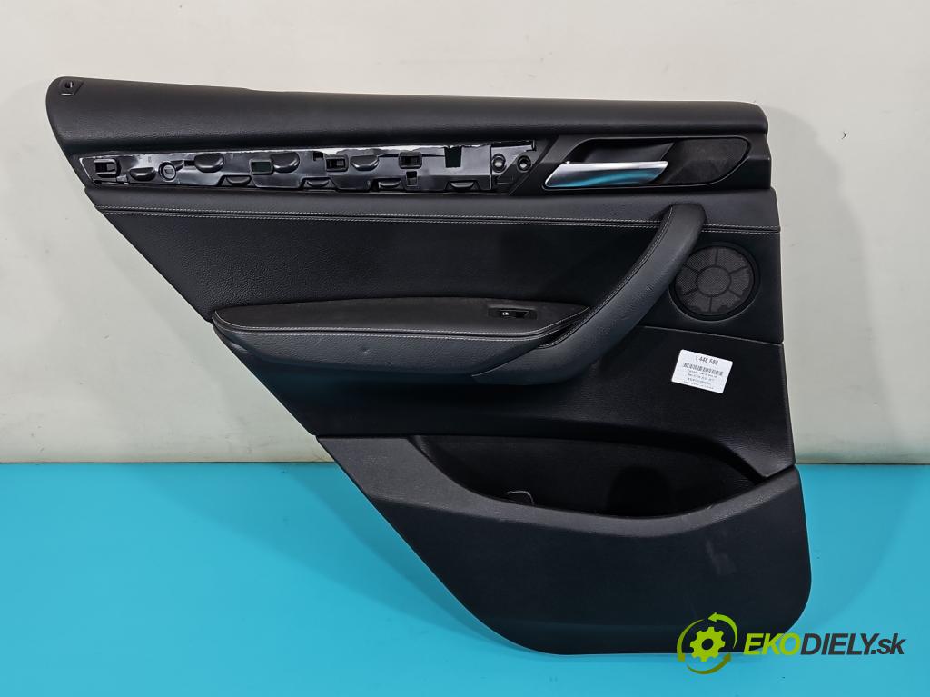 Bmw X3 F25 2010-2017 2.0d 184 hp automatic 135 kW 1995 cm3 5- Tapacír: dveře zadní levé 105006537