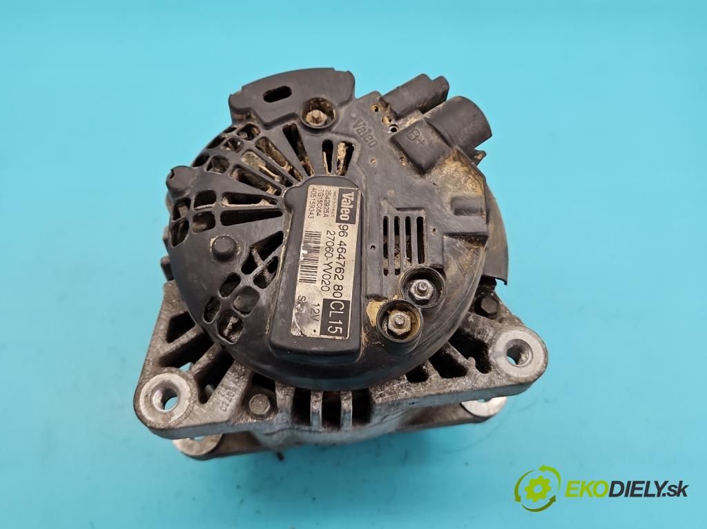 Peugeot 1007 1.4 hdi 68 HP manual 50 kW 1398 cm3 3- Alternator 9646476280 (Alternátor)