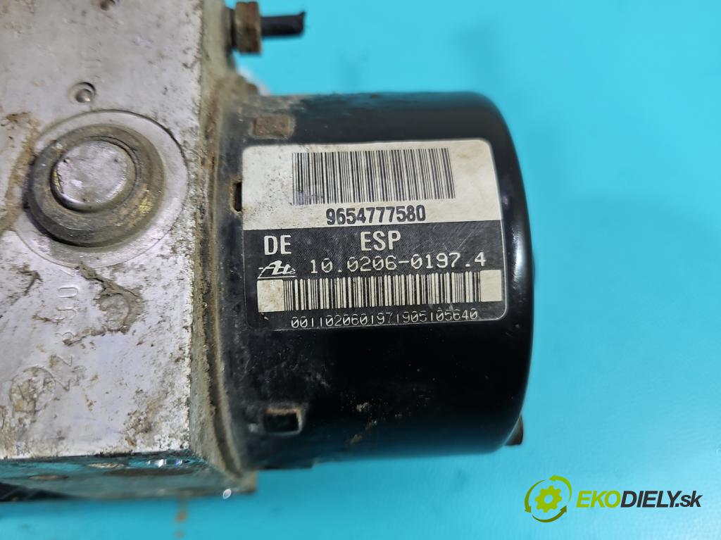 Peugeot 1007 1.4 hdi 68 HP manual 50 kW 1398 cm3 3- čerpadlo abs 9654777580 (Pumpa ABS)