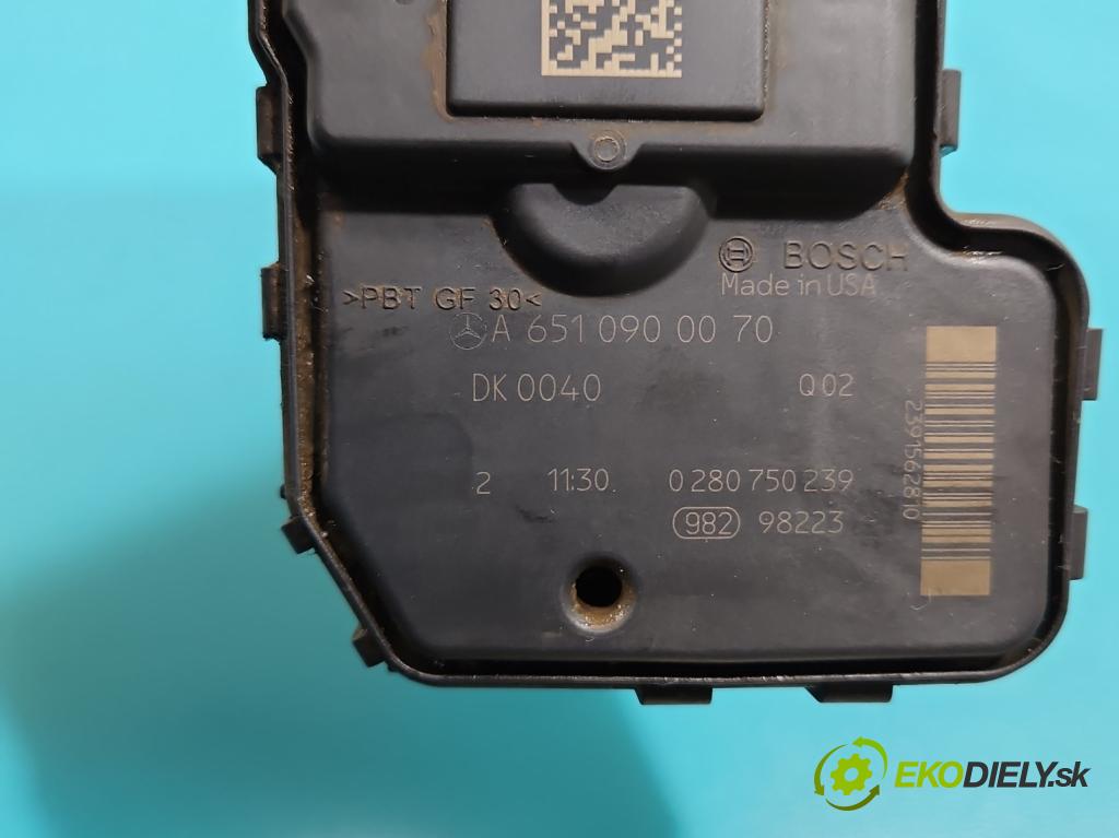 Mercedes GLK X204 2008-2015 2,2.0 CDI 170 HP automatic 125 kW 2143 cm3 5- klapka A6510900070 (Škrtiaca klapka)