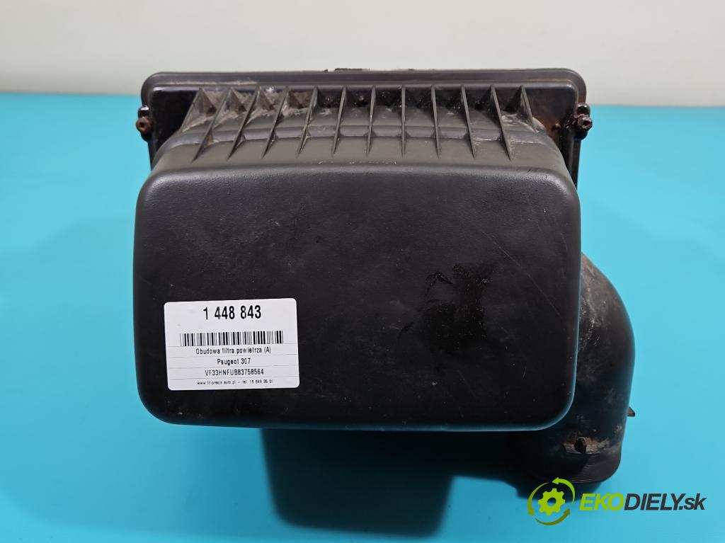 Peugeot 307 1.6 16V 109 HP manual 80 kW 1587 cm3 5- obal filtra vzduchu 9635628980 (Obal filtra vzduchu)