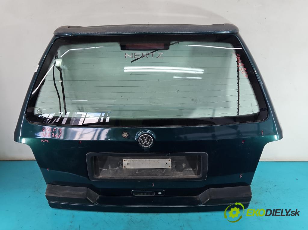 Vw Golf III 1991-1998 1.6 8V 101 hp manual 74 kW 1595 cm3 5- zadní kufrové dveře  (Zadní kapoty)