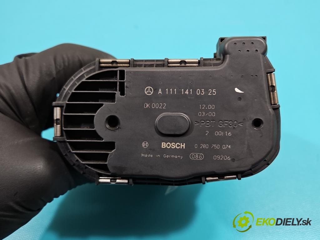 Mercedes C W203 2000-2007 2.0 kompressor 163 HP manual 120 kW 1998 cm3 4- klapka A1111410325 (Škrtiaca klapka)