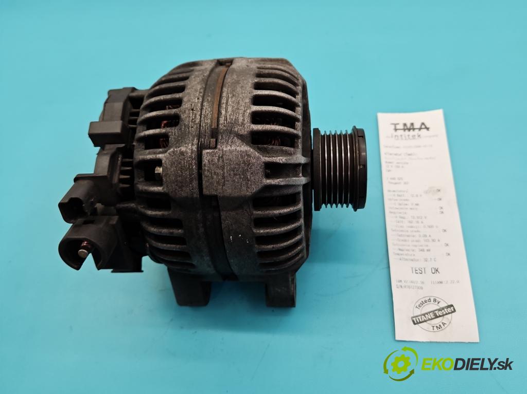 Peugeot 307 1.6 hdi 109 HP manual 80 kW 1560 cm3 5- Alternator 0124525035 (Alternátor)