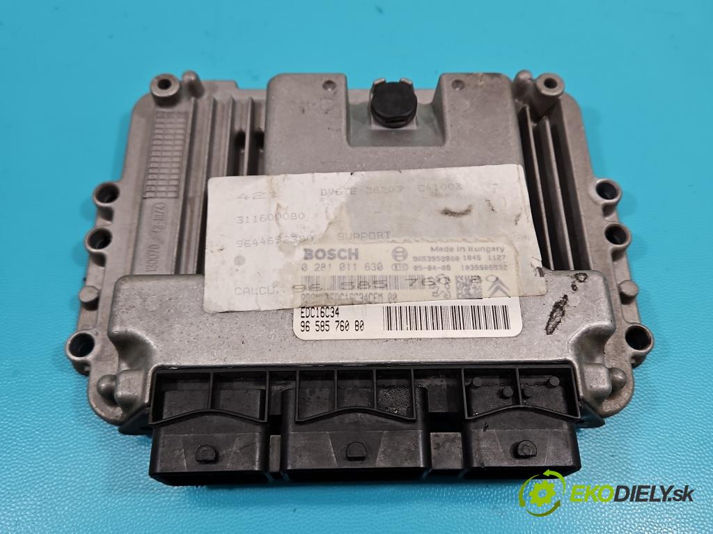 Peugeot 307 1.6 hdi 109 HP manual 80 kW 1560 cm3 5- riadiaca jednotka motora 0281011630