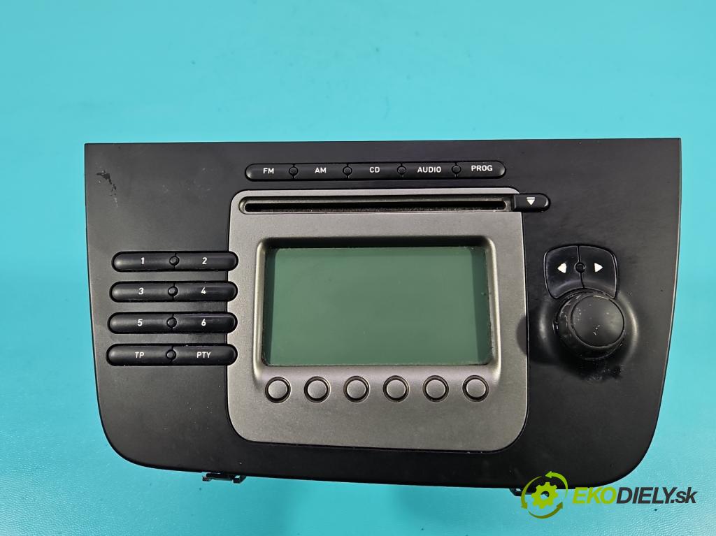 Seat Toledo III 2004-2009 1.6 SR 102 HP manual 75 kW 1595 cm3 5- Radio originál 5P1035152