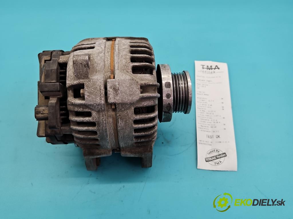 Renault Modus 1.4 16V 98 HP manual 72 kW 1390 cm3 5- Alternator 8200325823 (Alternátor)