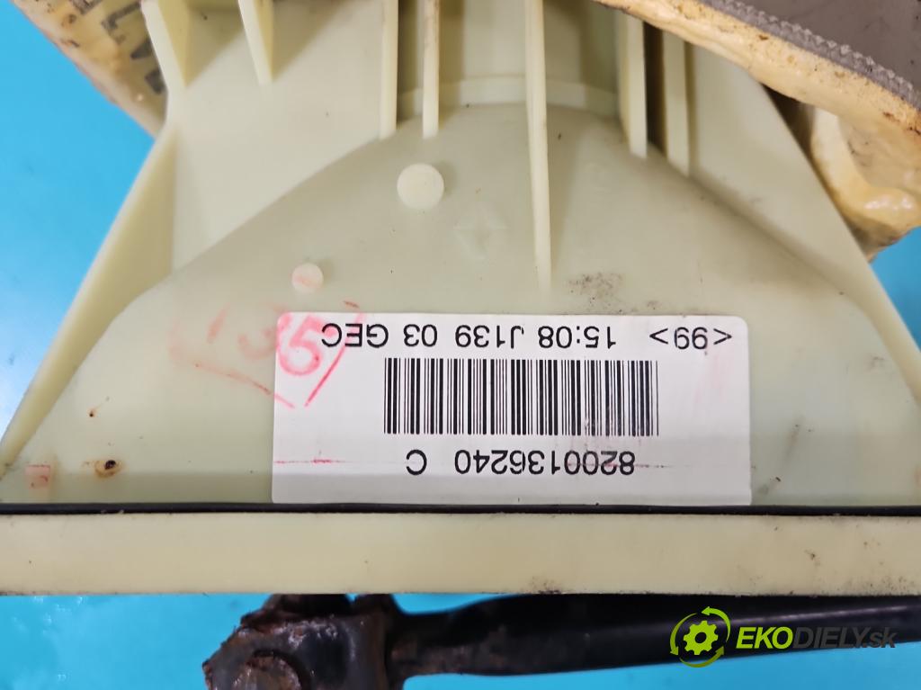 Renault Clio II 1998-2012 1,2.0 16V 75 HP manual 55 kW 1149 cm3 3- Páka: Změny: stupeň,rýchlosť 8200136240C (Rýchlostná páka (kulisa))