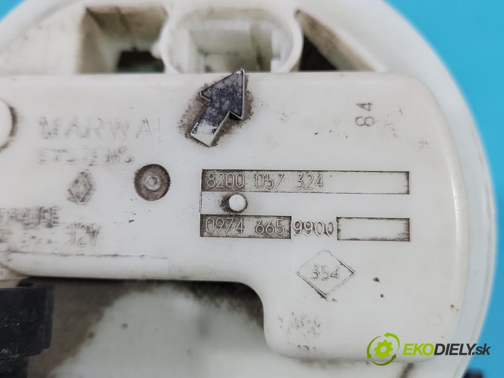 Renault Clio II 1998-2012 1,2.0 16V 75 hp manual 55 kW 1149 cm3 3- čerpadlo paliva 8200057324
