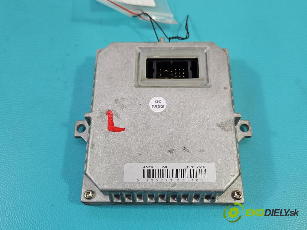 Opel Zafira A 1999-2005 2.0 dti 101 HP manual 74 kW 1995 cm3 5- střídač: xenon 1307329082 (Riadiaca jednotka xenónu)