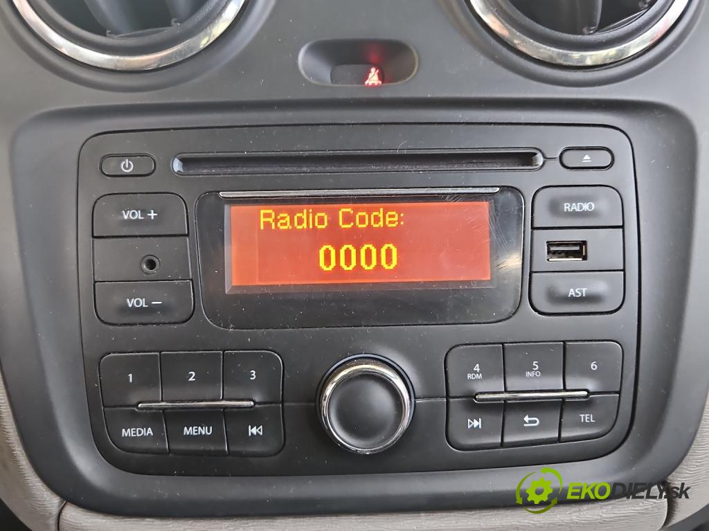 Dacia Lodgy 2012-2022 1.6 8V 82 HP manual 60,5 kW 1598 cm3 5- Radio originál 281150954R