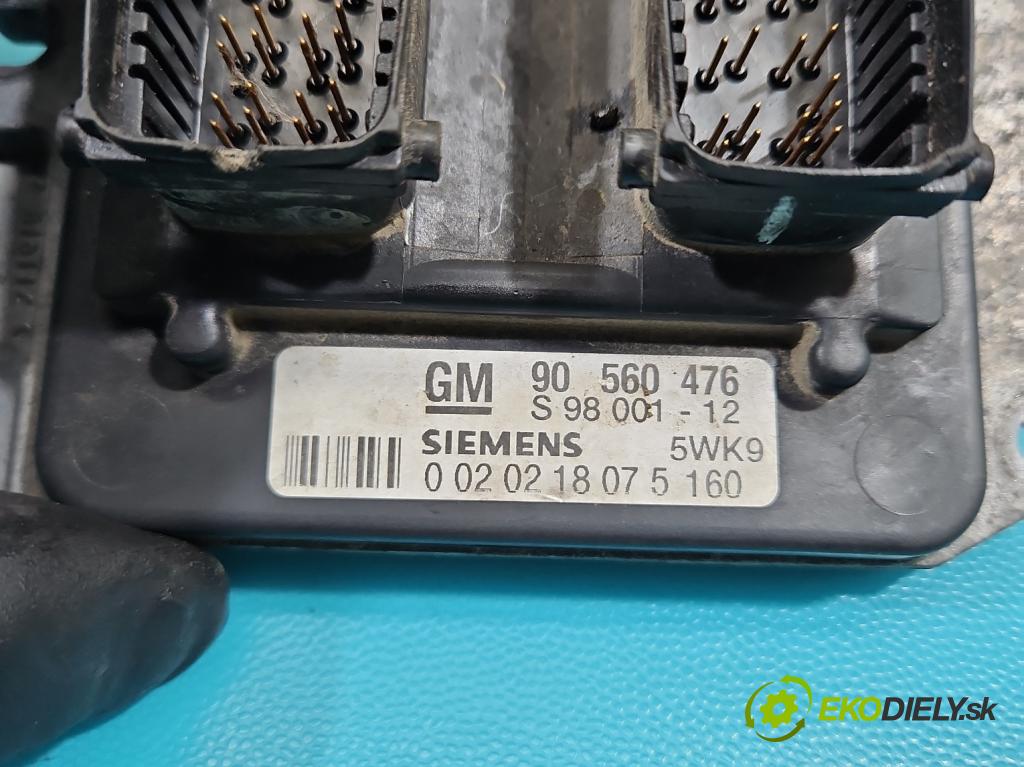 Opel Astra II 1998-2009 1.8 16V 116 HP manual 85 kW 1796 cm3 2- riadiaca jednotka motora 90560476