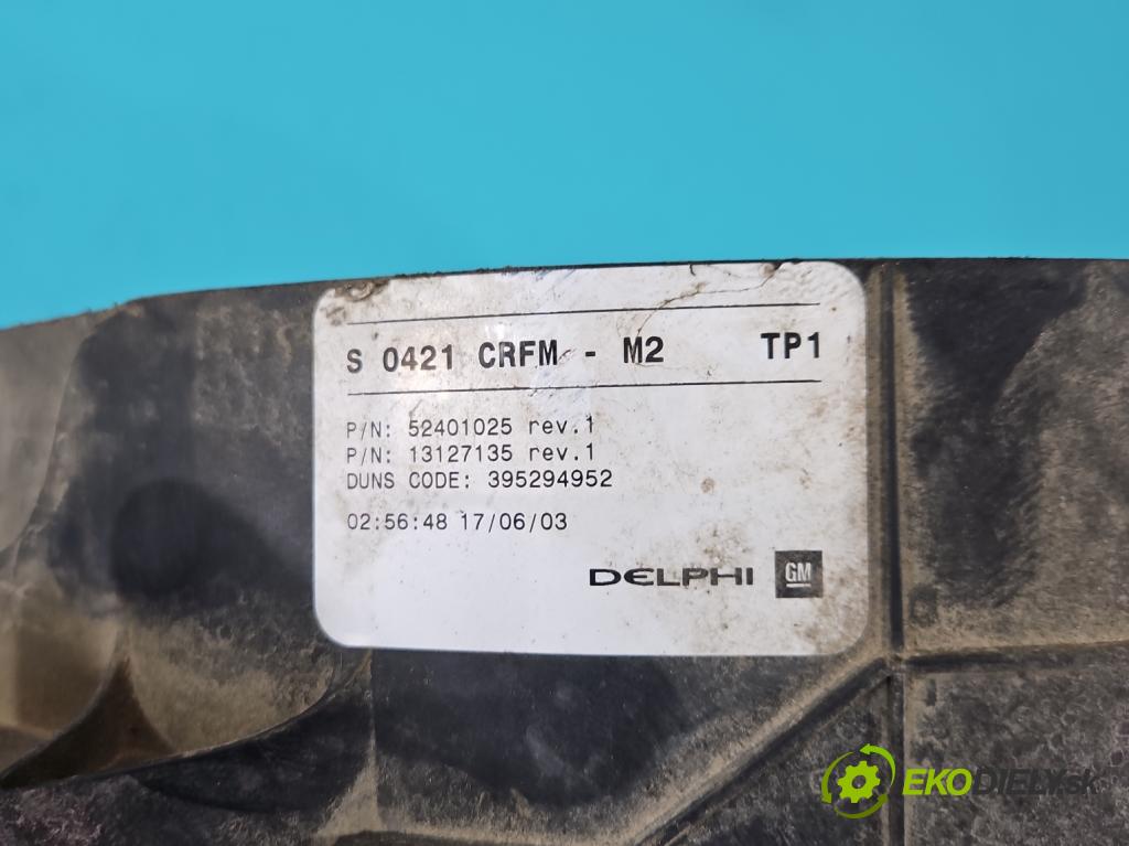 Opel Meriva A 2002-2010 1.6 16V 101 HP manual 74 kW 1598 cm3 5- Ventilátor chladiča