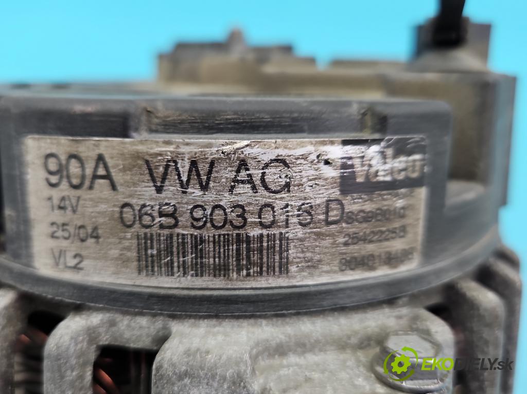 Vw Passat B5 1995-2005 1.6 8V 102 HP manual 75 kW 1595 cm3 5- Alternator 06B903016D (Alternátor)