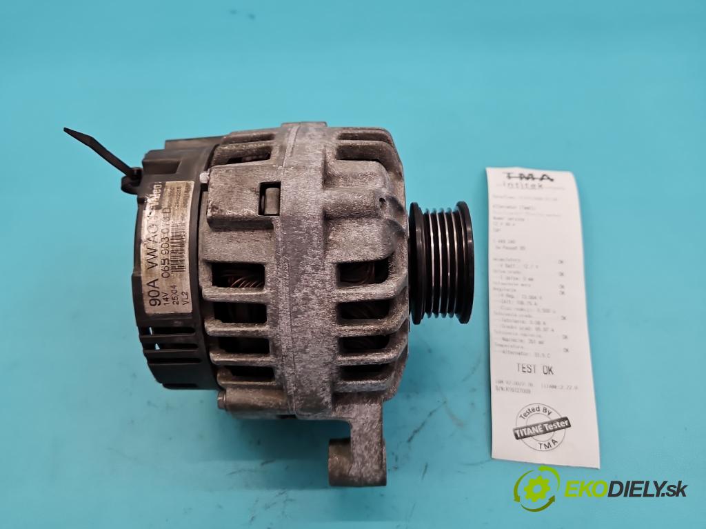 Vw Passat B5 1995-2005 1.6 8V 102 HP manual 75 kW 1595 cm3 5- Alternator 06B903016D (Alternátor)