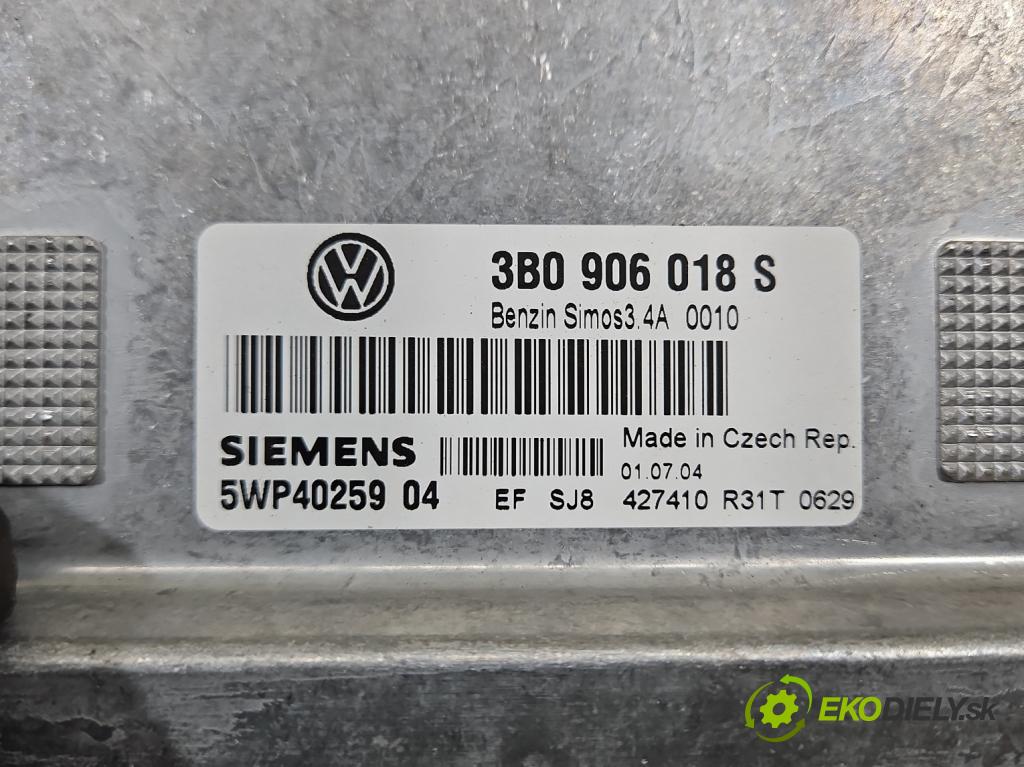 Vw Passat B5 1995-2005 1.6 8V 102 HP manual 75 kW 1595 cm3 5- riadiaca jednotka motora 3B0906018S