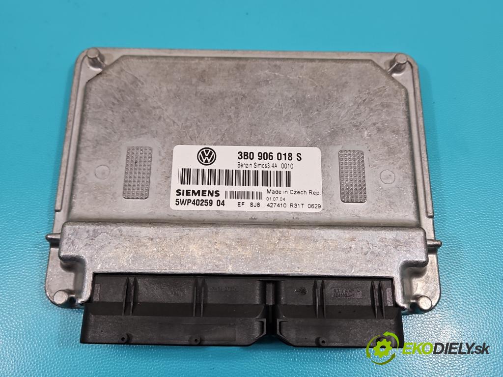 Vw Passat B5 1995-2005 1.6 8V 102 HP manual 75 kW 1595 cm3 5- riadiaca jednotka motora 3B0906018S