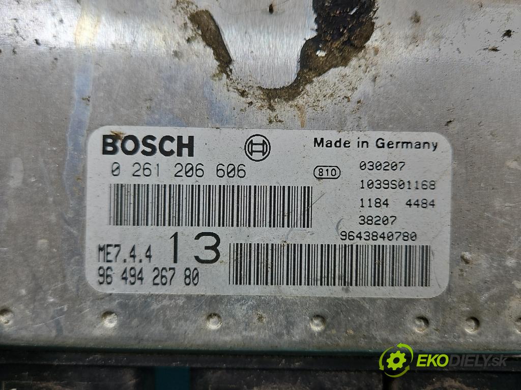 Citroen Xsara II 2000-2004 1.6 16V 109 HP manual 80 kW 1587 cm3 5- riadiaca jednotka motora 9649426780