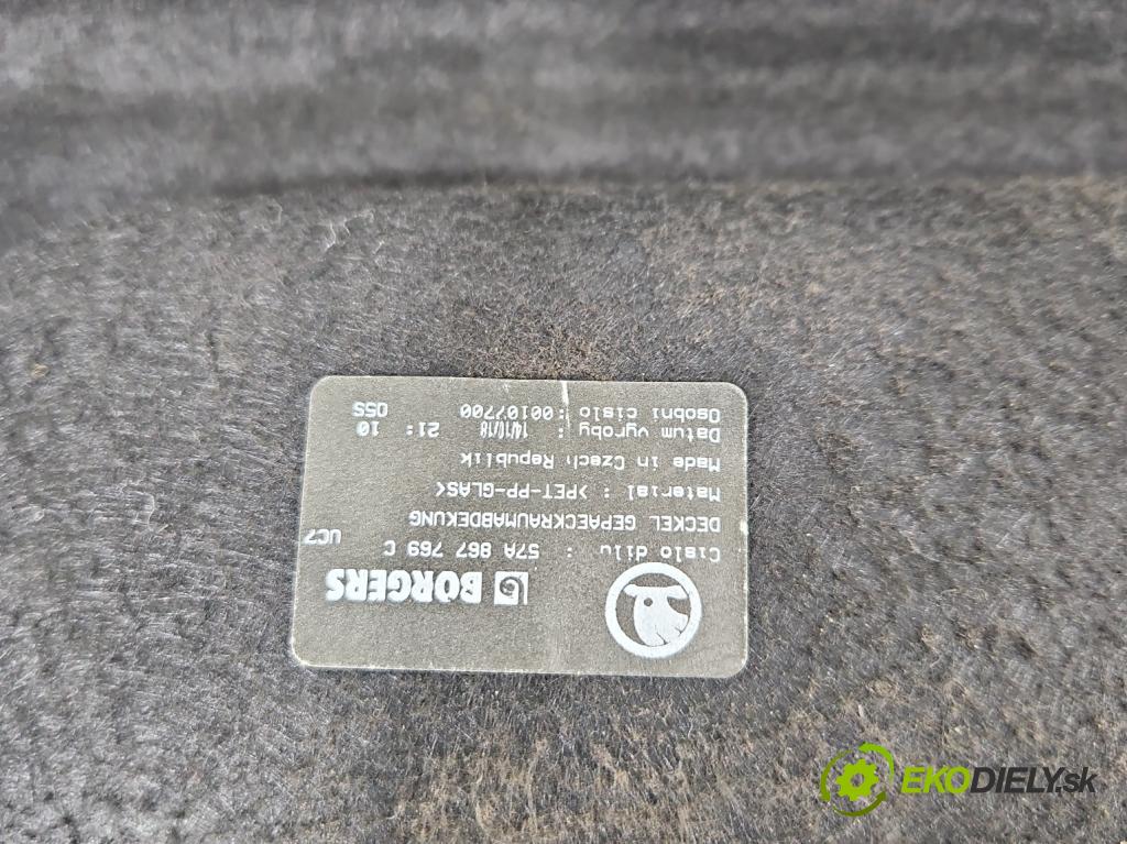 Skoda Karoq 2017- 1.5 TSI 150 HP automatic 110 kW 1498 cm3 5- zadná 57A867769C (Pláto zadné)