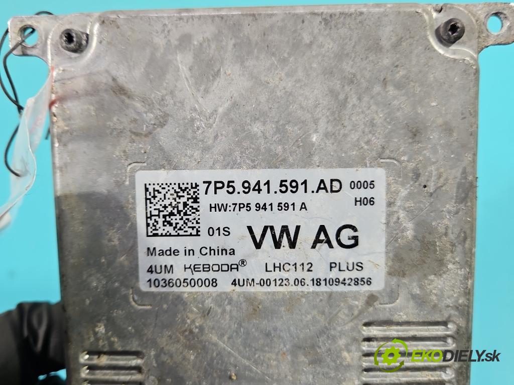 Skoda Karoq 2017- 1.5 TSI 150 HP automatic 110 kW 1498 cm3 5- střídač: xenon 7P5941591AD (Riadiaca jednotka xenónu)