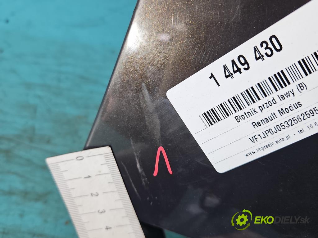 Renault Modus 1.4 16V 98 HP manual 72 kW 1390 cm3 5- blatník predné ľavý 8200098309G (Blatník predný ľavý)