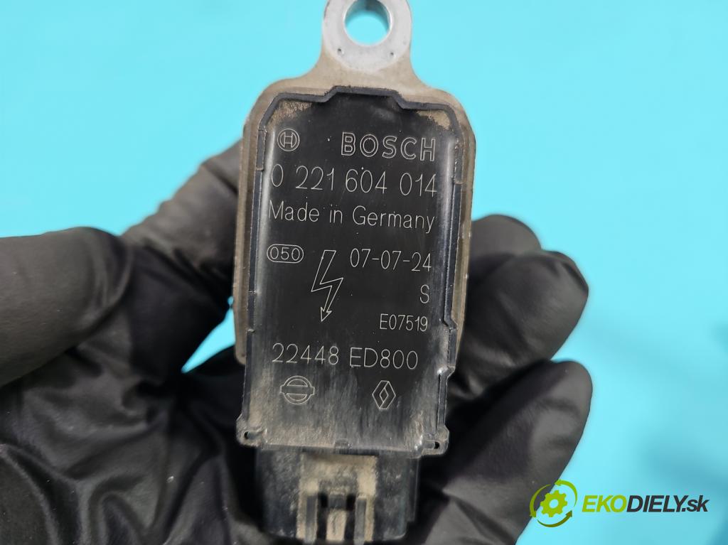 Renault Laguna III 2007-2015 2.0 16V 140 HP manual 103 kW 1997 cm3 5- cievka zapaľovacia 0221604014 (Zapaľovacia cievka)