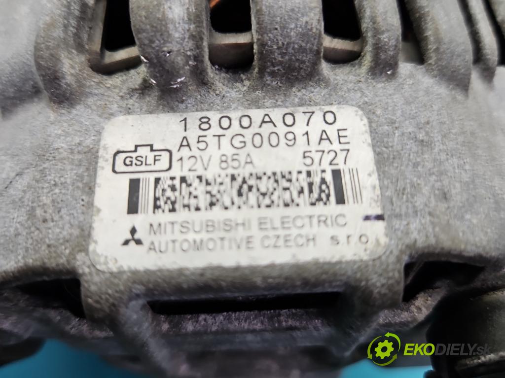 Mitsubishi Colt Z30 VI 2004-2012 1.3 16V 95 HP manual 70 kW 1332 cm3 5- Alternator A5TG0091AE (Alternátor)
