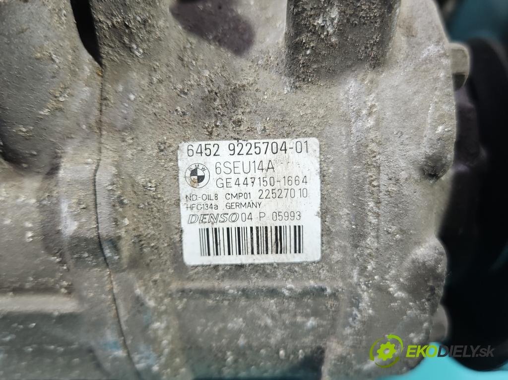 Bmw X3 F25 2010-2017 2.0d 184hp automatic 135 kW 1995 cm3 5- Kompresor: klimatizácie 9225704 (Kompresor klimatizácie)