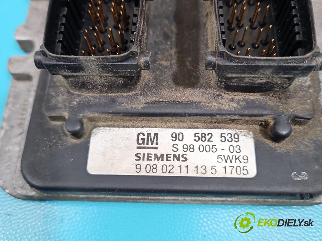 Opel Zafira A 1999-2005 1.8 16V 116 HP manual 85 kW 1796 cm3 5- riadiaca jednotka motora 90582539