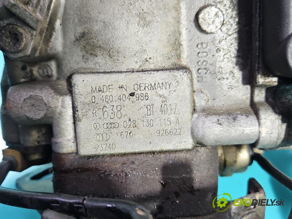 Vw Passat B5 1995-2005 1.9 tdi 110 hp manual 81 kW 1896 cm3 4- čerpadlo vstřikovací 0460404986 (Vstřikovací čerpadla)