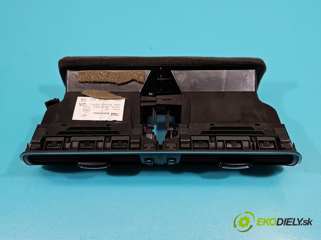 Vw Passat CC 2008-2016 2.0 tdi 140 HP automatic 103 kW 1968 cm3 4- Mřížka: kúrenia stredová 3AB819728A (Mriežka kúrenia (fukár))