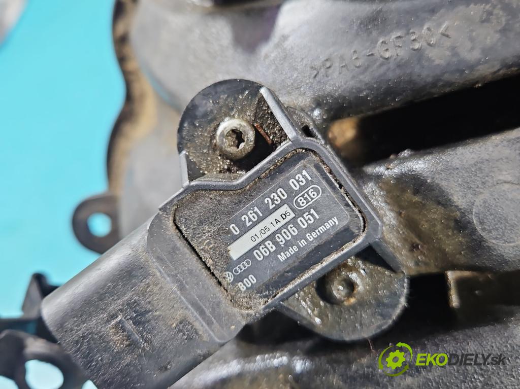 Seat Toledo III 2004-2009 1.6 SR 102 HP manual 75 kW 1595 cm3 5- zvod nasávací 06A133206AN (Sacie potrubie)