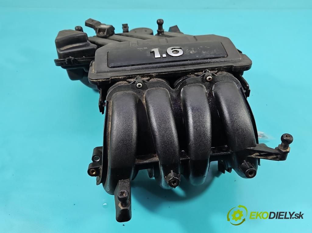 Seat Toledo III 2004-2009 1.6 SR 102 HP manual 75 kW 1595 cm3 5- zvod nasávací 06A133206AN (Sacie potrubie)