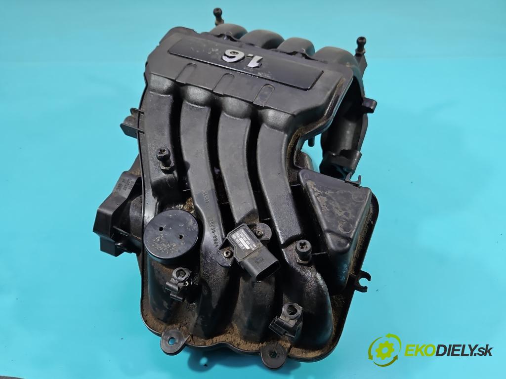 Seat Toledo III 2004-2009 1.6 SR 102 HP manual 75 kW 1595 cm3 5- zvod nasávací 06A133206AN (Sacie potrubie)