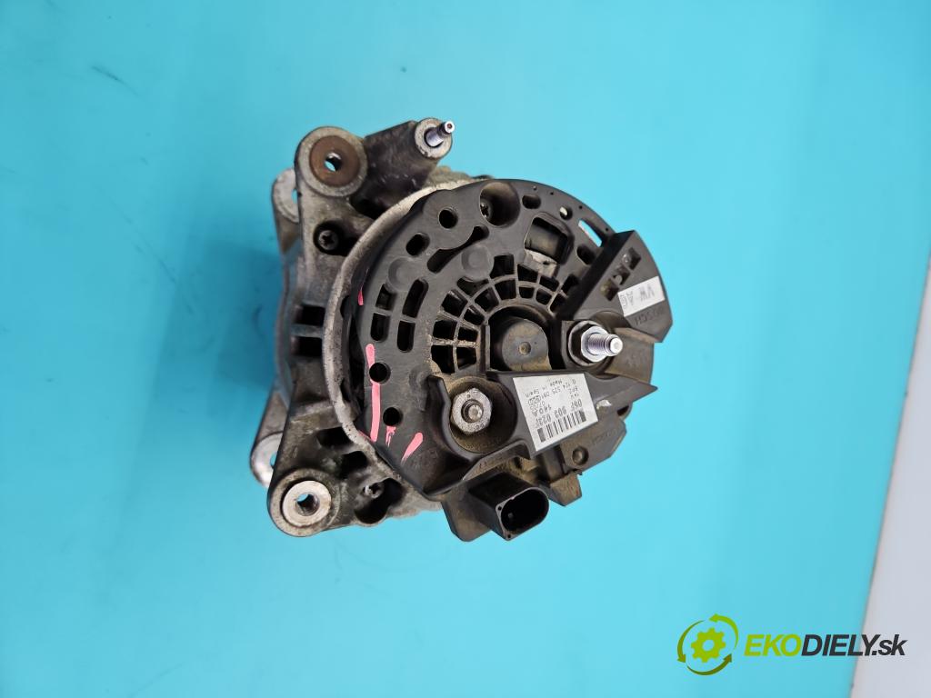Seat Toledo III 2004-2009 1.6 SR 102 HP manual 75 kW 1595 cm3 5- Alternator 06F903023F (Alternátor)