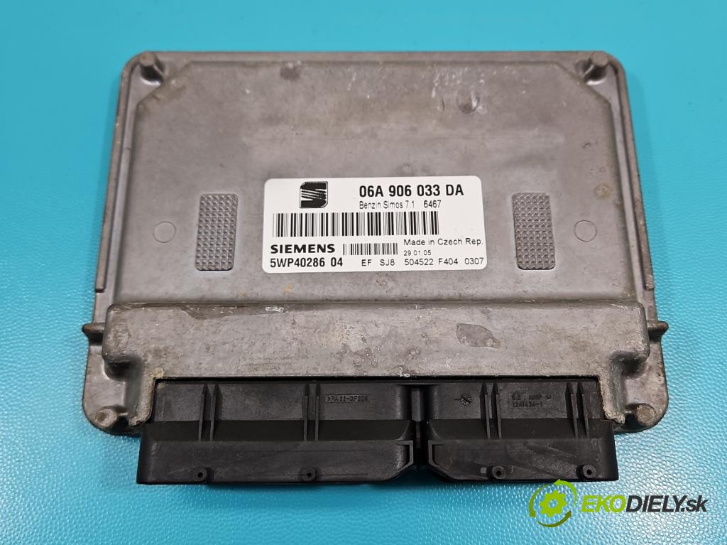 Seat Toledo III 2004-2009 1.6 SR 102 HP manual 75 kW 1595 cm3 5- riadiaca jednotka motora 06A906033DA
