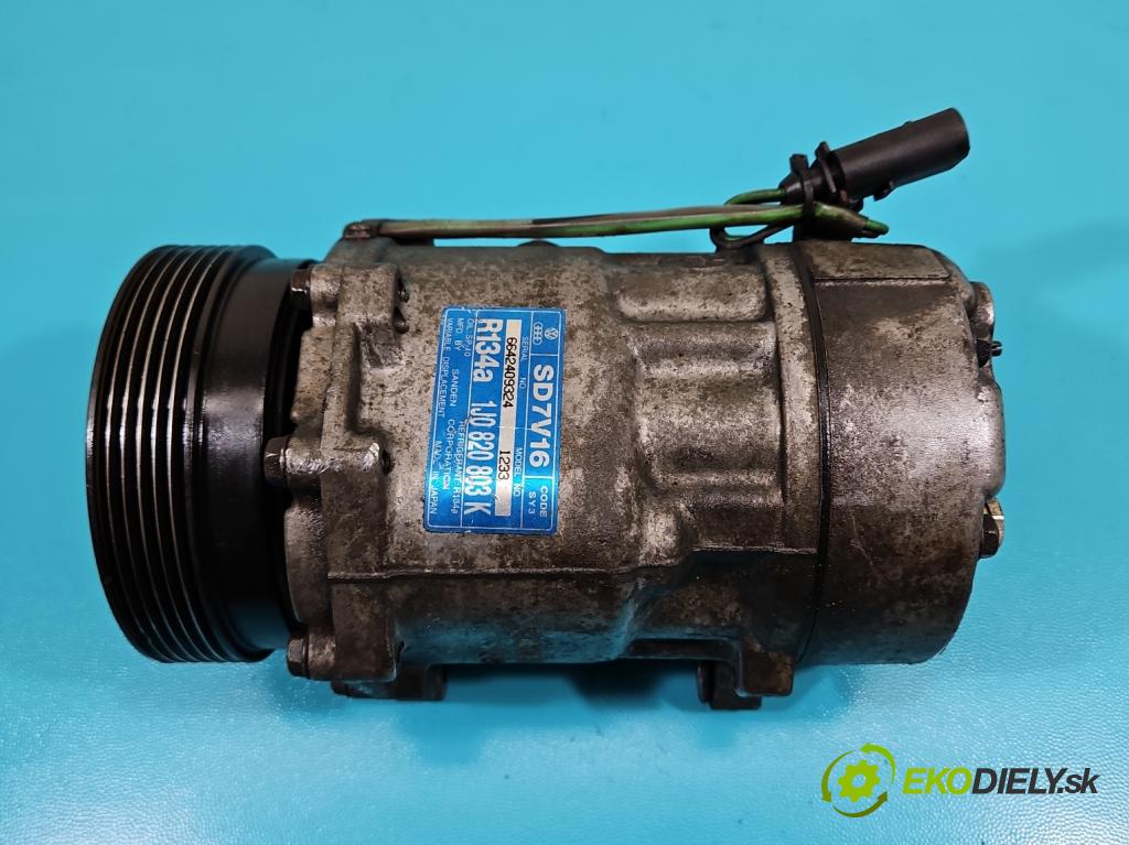 Seat Leon I 1999-2005 1.6 16V 105 hp manual 77 kW 1598 cm3 5- Kompresor: klíma 1J0820803K (Kompresory)