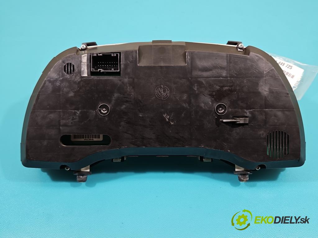 Fiat Punto Grande 1.2 8V 69KM manual 51 kW 1242 cm3 5- prístrojovka/ budíky 51867546 (Prístrojová doska)