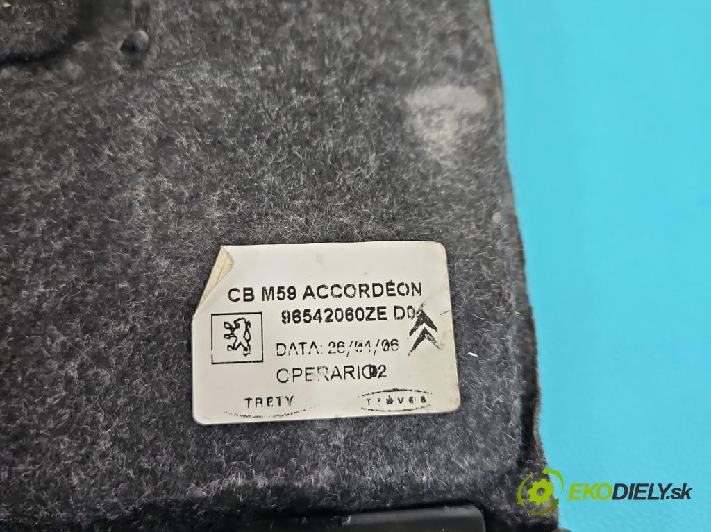 Citroen Berlingo I 1996-2008 1.6 hdi 90 HP manual 66 kW 1560 cm3 5- zadná 96542060ZE (Pláto zadné)