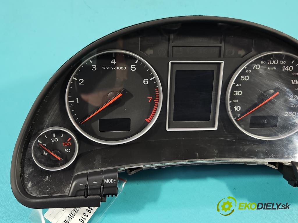 Audi A4 B6 2000-2004 2.0 FSI 150 HP manual 110 kW 1984 cm3 4- prístrojovka/ budíky 8E0920900N (Prístrojová doska)