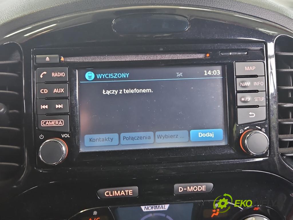 Nissan Juke I 2010-2019 1.2 T 116 HP manual 85 kW 1197 cm3 5- Radio originál 7612033119