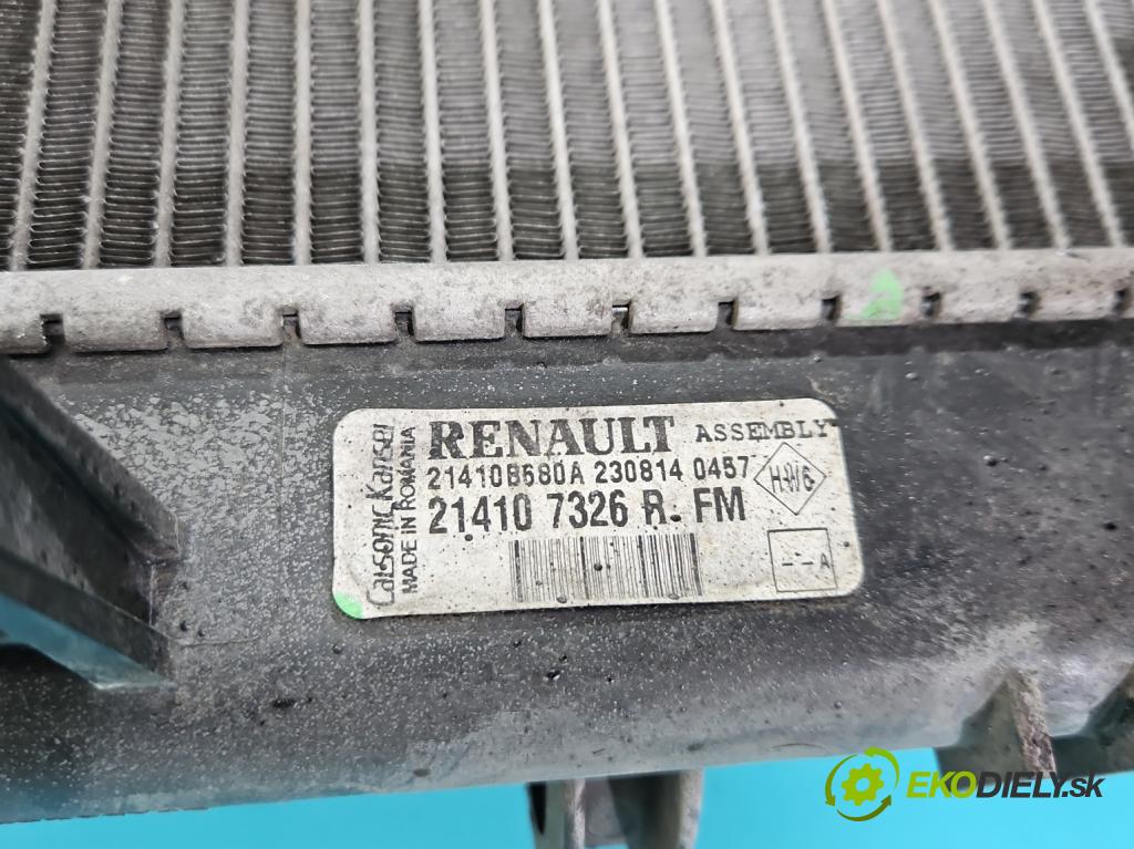 Dacia Lodgy 2012-2022 1.6 8V 82 hp manual 60,5 kW 1598 cm3 5- Chladič vody 214107326R (Chladiče vody)