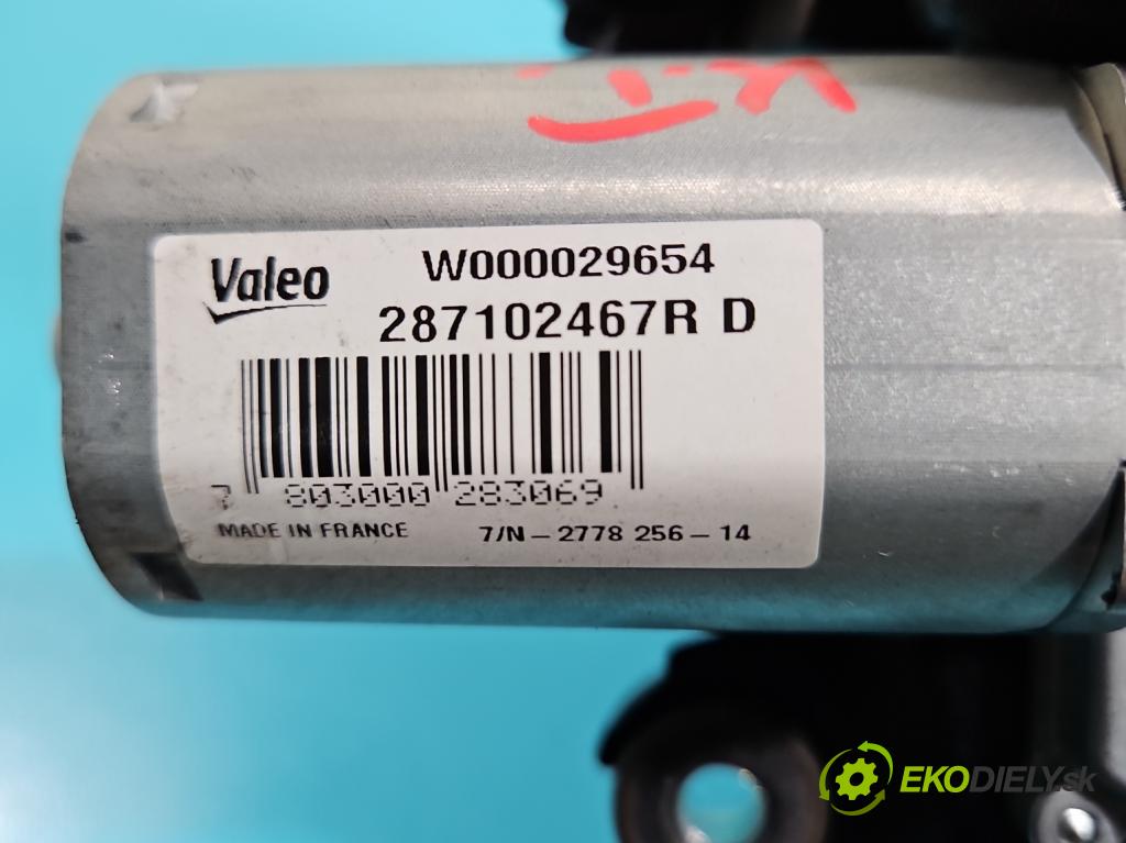 Dacia Lodgy 2012-2022 1.6 8V 82 hp manual 60,5 kW 1598 cm3 5- motor stěrače zadní 287102467R