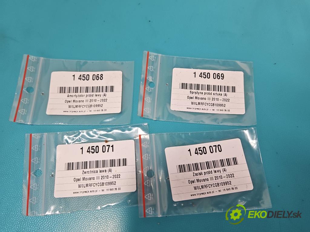 Opel Movano III 2010-2022 2.3 cdti 136hp manual 100 kW 2299 cm3 5- náboj levé  (Náboje)